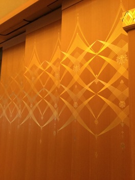 Sliding doors of the stage with delicate gold and silver work by a master goldsmith